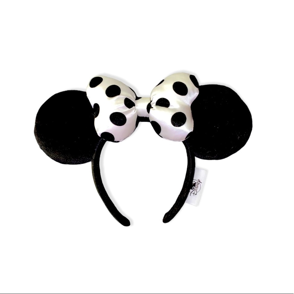 Black and White Minnie Mouse Ears